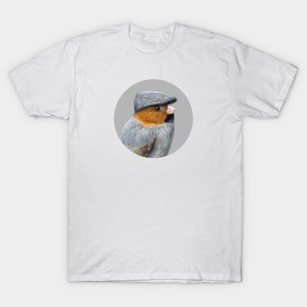 Short-tailed Parrotbill T-Shirt by Mikhail Vedernikov